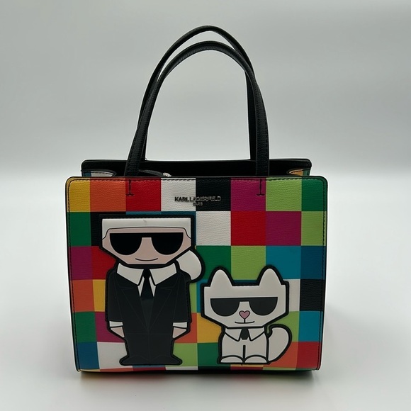 1708- Karl Lagerfeld Paris Multi Combo Crossbody Bag NWT - Picture 3 of 14